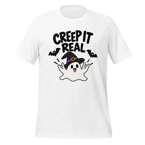 Creep It Real T-Shirt - Funny Halloween Ghost Gag Gift Graphic Tee - Image 41