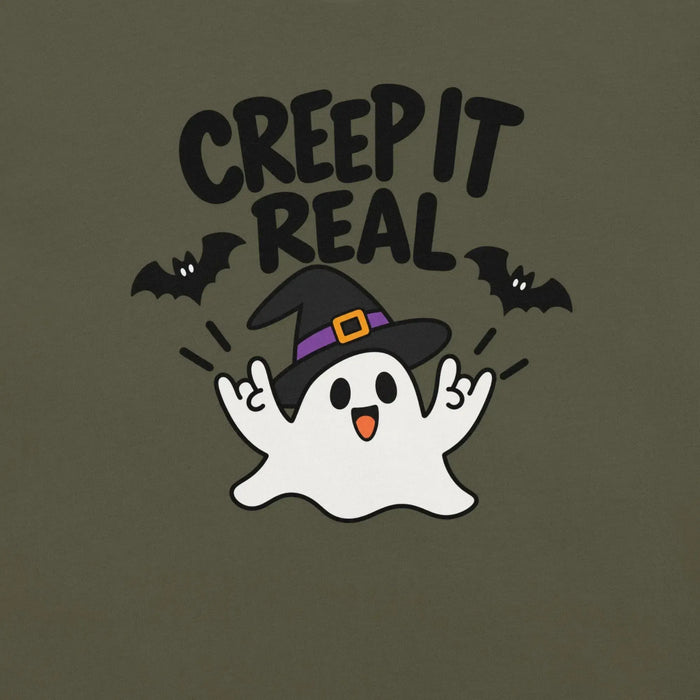 Creep It Real T-Shirt - Funny Halloween Ghost Gag Gift Graphic Tee