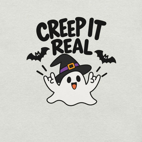 Creep It Real T-Shirt - Funny Halloween Ghost Gag Gift Graphic Tee - Image 34