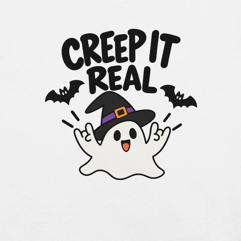 Creep It Real T-Shirt - Funny Halloween Ghost Gag Gift Graphic Tee - Image 42