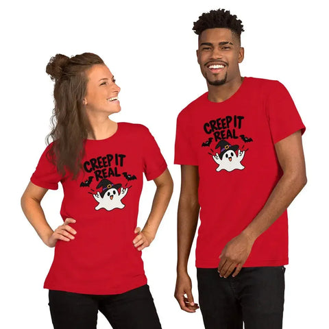 Creep It Real T-Shirt - Funny Halloween Ghost Gag Gift Graphic Tee - Image 4
