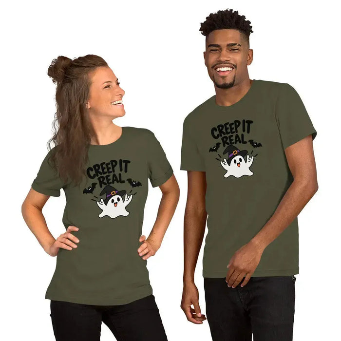 Creep It Real T-Shirt - Funny Halloween Ghost Gag Gift Graphic Tee