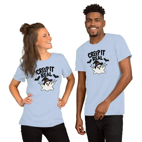 Creep It Real T-Shirt - Funny Halloween Ghost Gag Gift Graphic Tee - Image 32