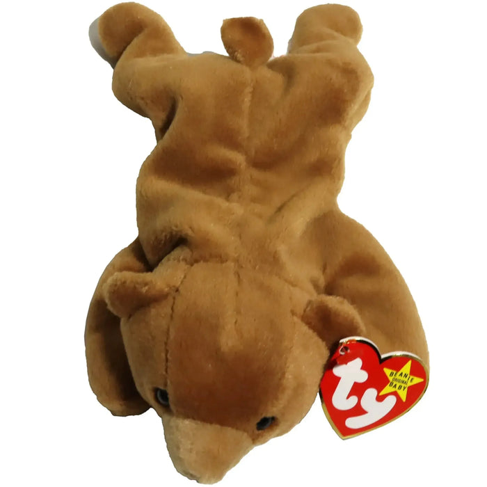 Cubbie the Bear Plush (8", Style 4010) - Ty - Original Beanie Babies Series (1993)