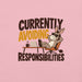 Currently Avoiding Responsibilities T-Shirt - Funny Lazy Donkey Graphic Tee