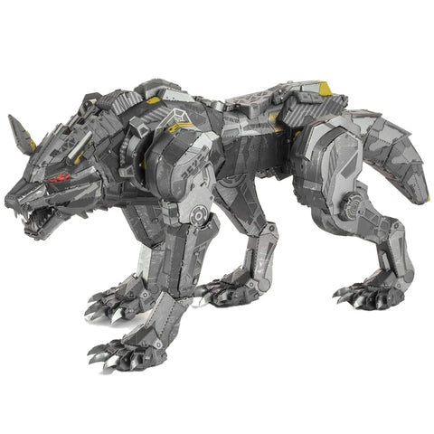 Cyber Wolf Figure Model Kit (Steel, Moderate Difficulty) - Fascinations - Metal Earth Premium Series - (2024) - Image 2