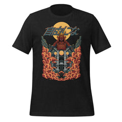 Cyberpunk Samurai Motorcycle T-Shirt – Japanese Biker Graphic Tee
