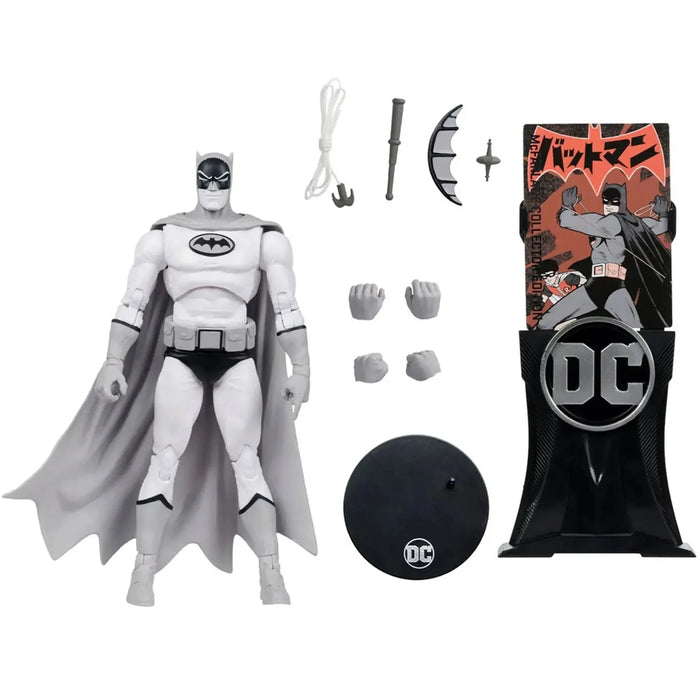 DC Comics [Bat-Manga] - White Suit Batman Action Figure (7.25") - McFarlane Toys - McFarlane Collector Edition, DC Multiverse Series (16), Platinum Edition - (2024)