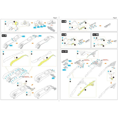 DC Comics [Batman] - Batmobile Car Figure Model Kit (Steel, Challenging Difficulty) - Fascinations - Metal Earth Premium Series
