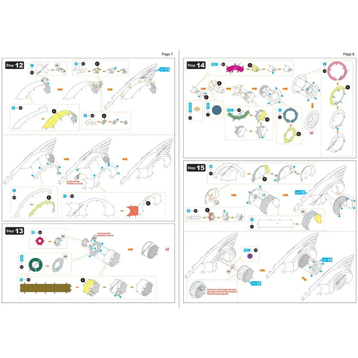 DC Comics [Batman] - Batmobile Car Figure Model Kit (Steel, Challenging Difficulty) - Fascinations - Metal Earth Premium Series