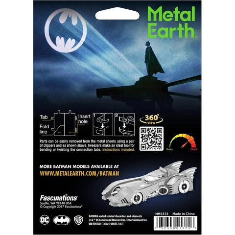 DC Comics [Batman] - Batmobile Car Figure Model Kit (Steel, Moderate Difficulty) - Fascinations - Metal Earth Series - (2022) - Image 3