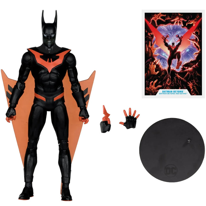 DC Comics [Batman Beyond: Neo-Gothic] - Black Suit Batman Action Figure (7.25") - McFarlane Toys - DC Multiverse Series, Platinum Edition (2024)