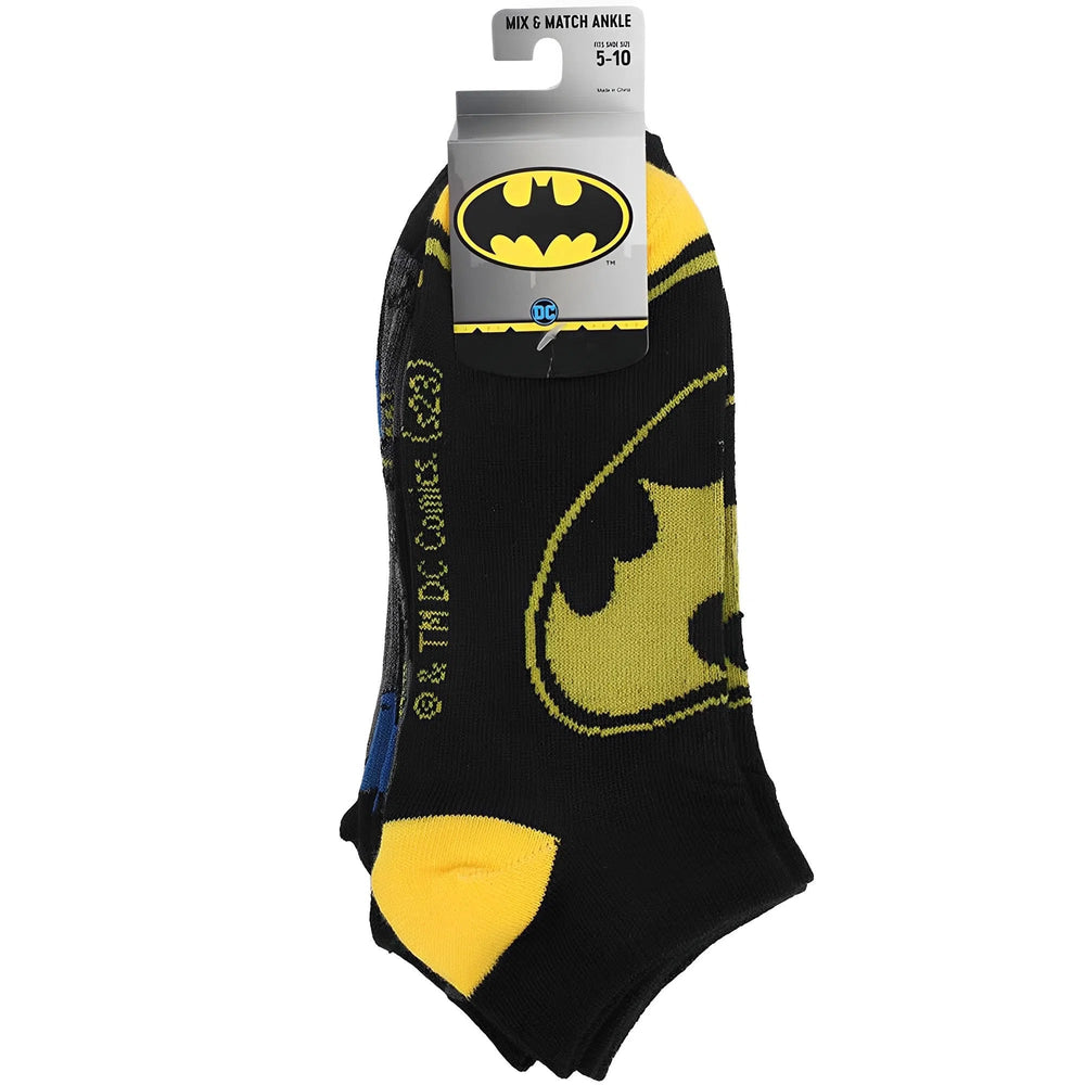 DC Comics - Batman Logo Ankle Socks (5 Pairs) - Bioworld