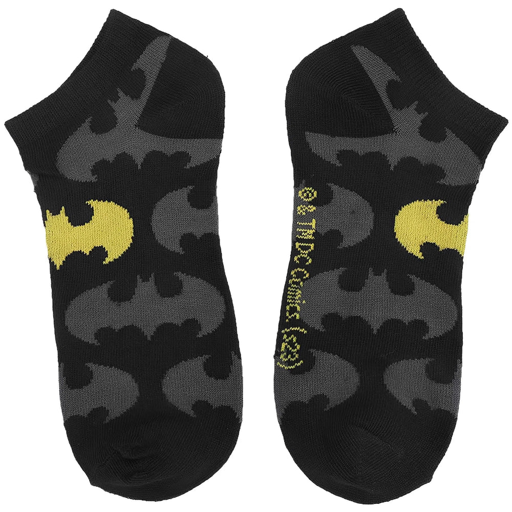 DC Comics - Batman Logo Ankle Socks (5 Pairs) - Bioworld