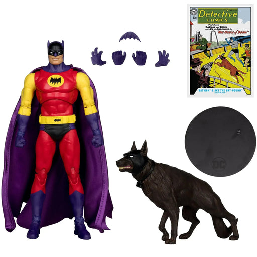 DC Comics [Batman: Silver Age] - Red Suit Batman & Ace the Bat-Hound Action Figure Set (7" / 5.5") - McFarlane Toys - DC Multiverse Series (2024)