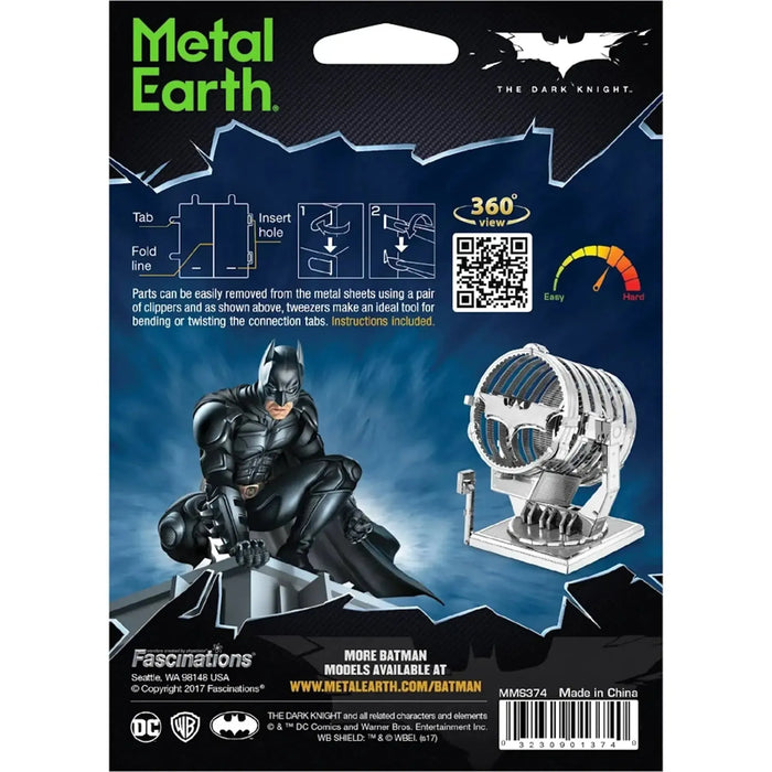 DC Comics [Batman: The Dark Knight] - Bat Signal Figure Model Kit (Steel, Challenging Difficulty) - Fascinations - Metal Earth Series