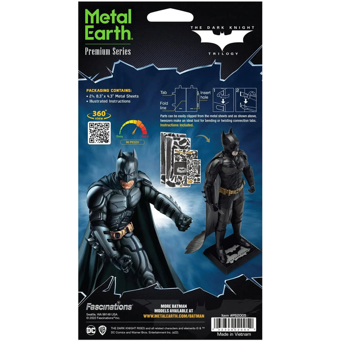 DC Comics [Batman: The Dark Knight Trilogy] - Batman 3D Figure Model Kit (Steel, Hard Difficulty) - Fascinations - Metal Earth Premium Series - (2023)