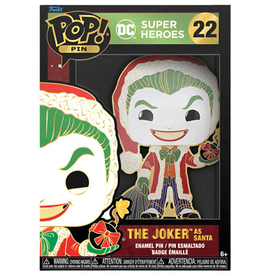 DC Comics [Christmas] - The Joker as Santa Pin Badge (#22, Enamel) - Funko - Pop! Pin Series
