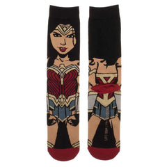 DC Comics: Justice League - Wonder Woman Character Crew Socks - Bioworld - Animigos Series