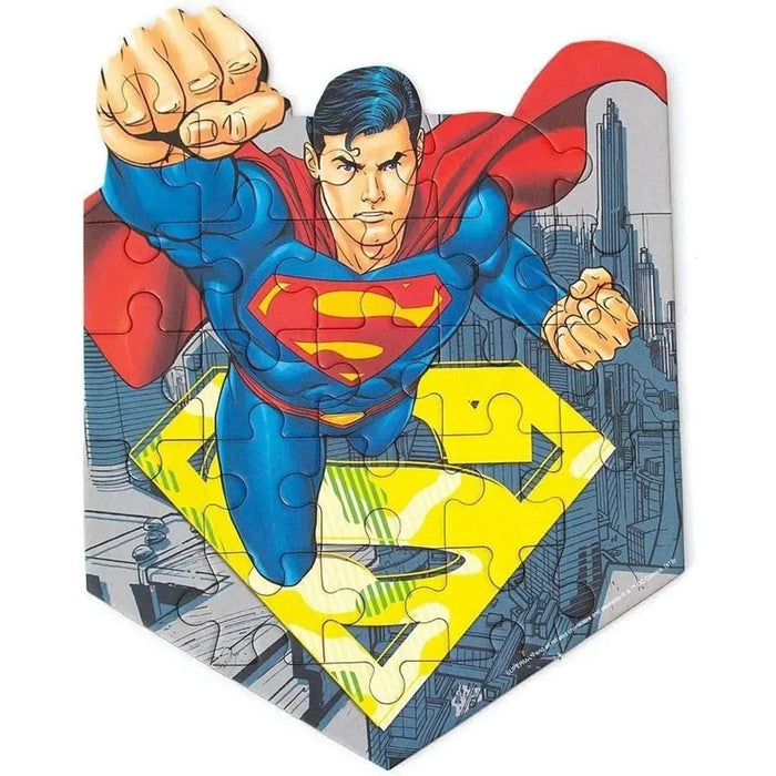 DC Comics - Retro Superman Mini Jigsaw Puzzle (24 Pieces) - Paper House Products - Playhouse Series