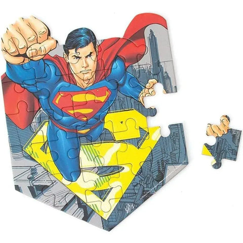 DC Comics - Retro Superman Mini Jigsaw Puzzle (24 Pieces) - Paper House Products - Playhouse Series