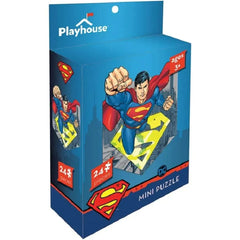 DC Comics - Retro Superman Mini Jigsaw Puzzle (24 Pieces) - Paper House Products - Playhouse Series