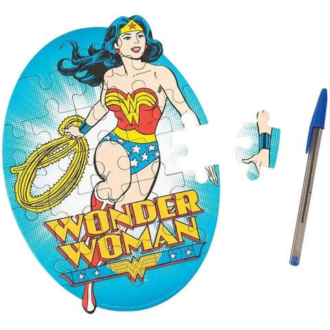 DC Comics - Retro Wonder Woman Mini Jigsaw Puzzle (24 Pieces) - Paper House Products - Playhouse Series