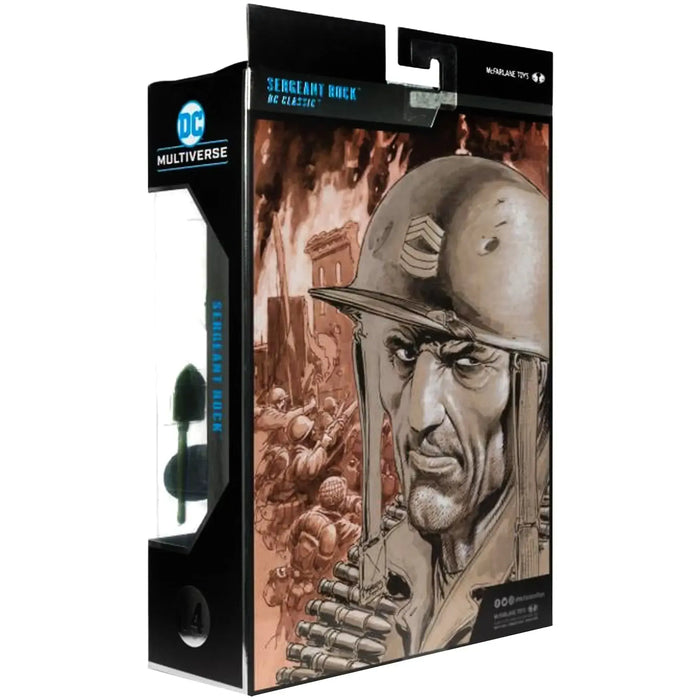 DC Comics - Sergeant Rock Action Figure (7.25") - McFarlane Toys - McFarlane Collector Edition, DC Multiverse Series (14), Classic Platinum Edition - (2024)