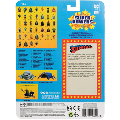 DC Comics [Super Powers] - Fleischer Superman Action Figure (4.75