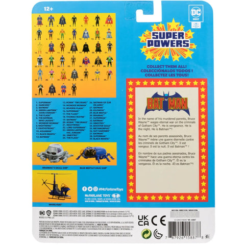 DC Comics [Super Powers] - Grey Suit Batman Action Figure (4.75