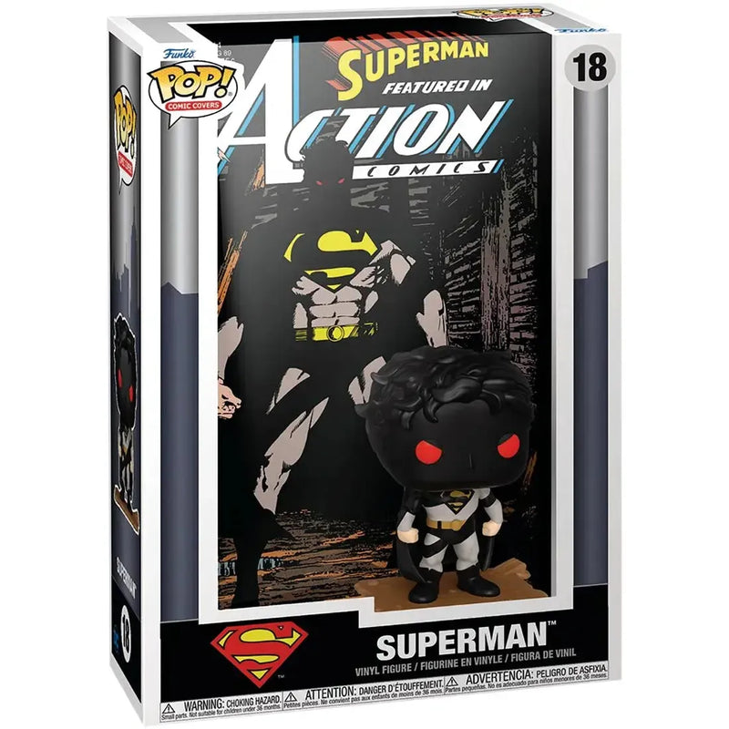 DC Comics [Superman] - Dark Shadowy Superman Figure with Action Comics #644 Art Backdrop (4.1