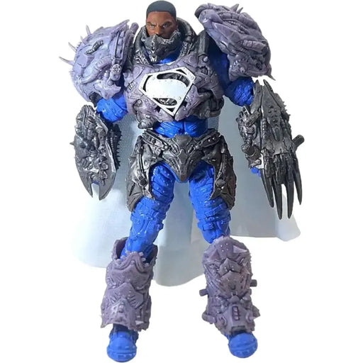 DC Comics [Superman: Ghosts of Krypton] - Armored Earth-2 Superman Action Figure with Comic Book (7", Platinum Edition) - McFarlane Toys - Page Punchers Series