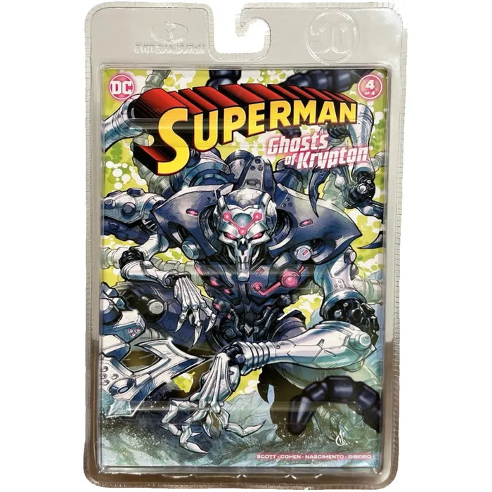 DC Comics [Superman: Ghosts of Krypton] - Brainiac Action Figure with Comic Book (7", Platinum Edition) - McFarlane Toys - Page Punchers Series