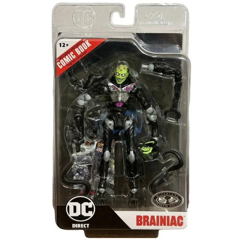 DC Comics [Superman: Ghosts of Krypton] - Brainiac Action Figure with Comic Book (7