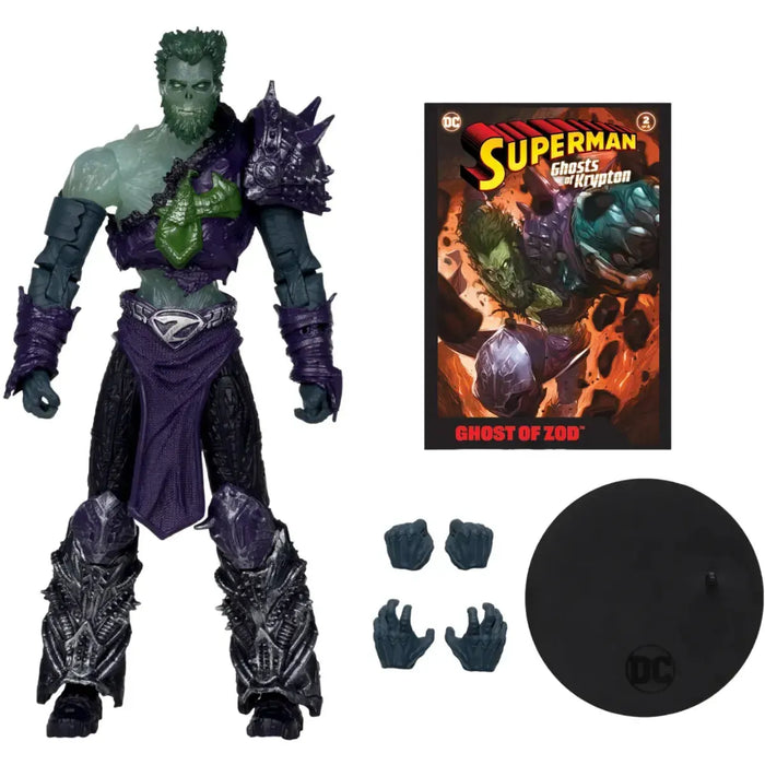 DC Comics [Superman: Ghosts of Krypton] - Ghost of Zod Action Figure with Comic Book (7") - McFarlane Toys - Page Punchers Series