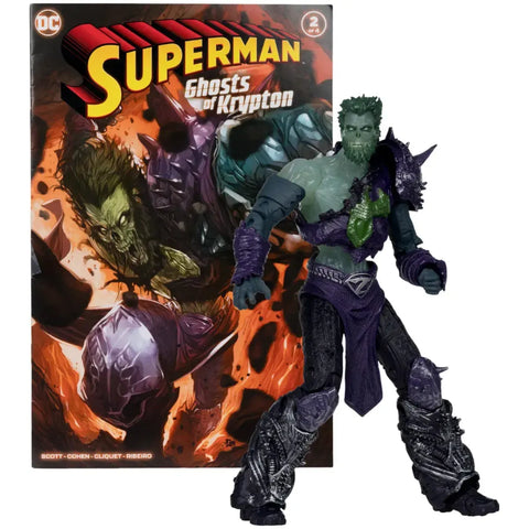 DC Comics [Superman: Ghosts of Krypton] - Ghost of Zod Action Figure with Comic Book (7