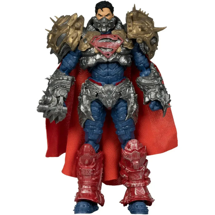 DC Comics [Superman: Ghosts of Krypton] - Kryptonian Armor Superman Action Figure with Comic Book (7") - McFarlane Toys - Page Punchers Series