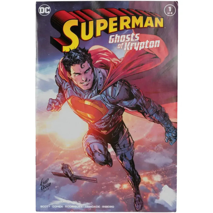 DC Comics [Superman: Ghosts of Krypton] - Kryptonian Armor Superman Action Figure with Comic Book (7") - McFarlane Toys - Page Punchers Series