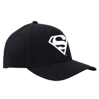 DC Comics: Superman - Snapback Hat (Black / White, Elite Flex, Pre-Curved Bil...- Image 3