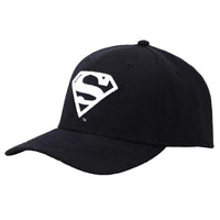DC Comics: Superman - Snapback Hat (Black / White, Elite Flex, Pre-Curved Bil...- Image 4