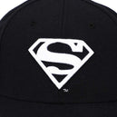 DC Comics: Superman - Snapback Hat (Black / White, Elite Flex, Pre-Curved Bill) - Bioworld