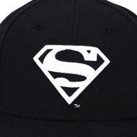 DC Comics: Superman - Snapback Hat (Black / White, Elite Flex, Pre-Curved Bil...- Image 5