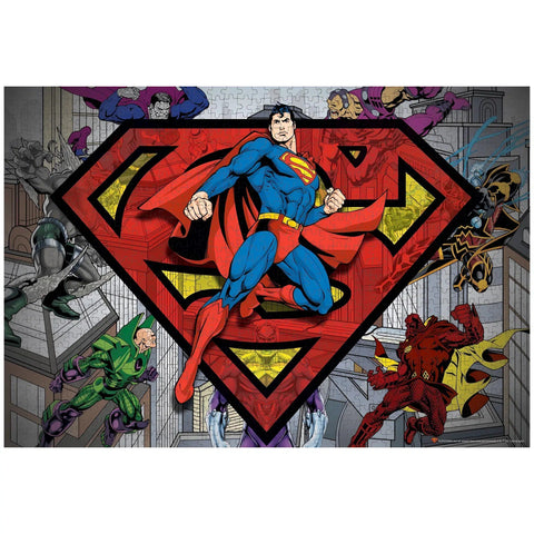 DC Comics - Superman and Villians Jigsaw Puzzle (1000 Pieces) - Paper House Productions