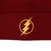 DC Comics - The Flash Logo Cuff Beanie Hat (Red) - Bioworld- Image 3