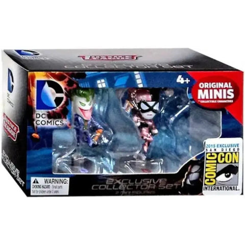 DC Comics - The Joker and Harley Quinn Mini Figures Collector Set - Blip Toys - San Diego Comic-Con 2015 (SDCC) Exclusive