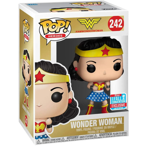 DC Heroes - Wonder Woman Figure (3.75") - Funko - Pop! Heroes Series (242), Fall Convention Exclusive - (2018)