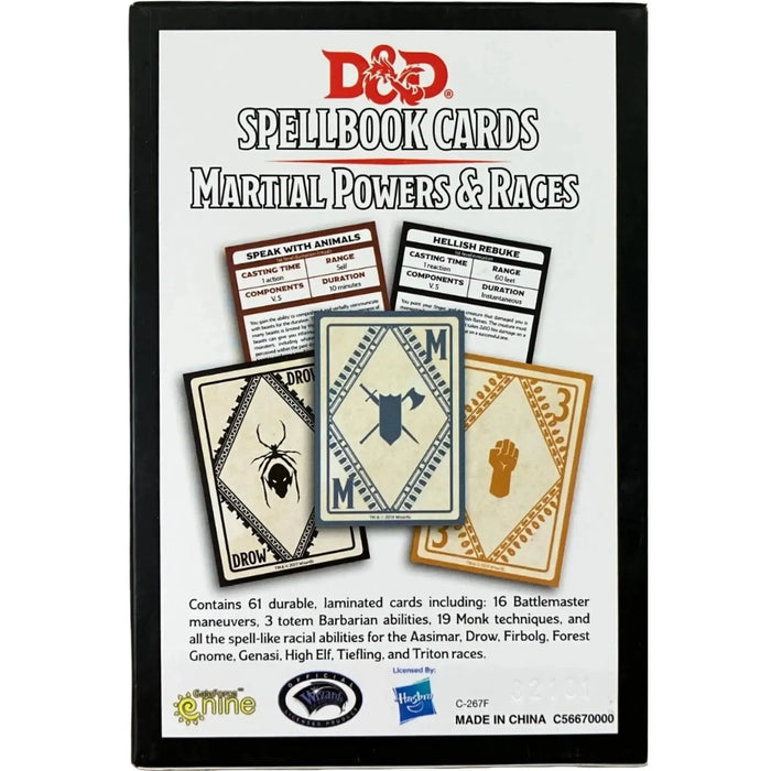 D&D Spellbook Cards: Martial Powers & Races - Card Game Expansion - Gale Force 9