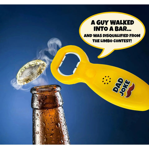 Dad Joke Bottle Opener | Funny Dad Jokes Gift for Dad | Fathers Day Gifts, Dad Birthday Gift from Daughter Son | Gag Gifts for Men, White Elephant Gifts for Adults