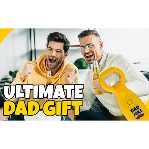 Dad Joke Bottle Opener | Funny Dad Jokes Gift for Dad | Fathers Day Gifts, Dad Birthday Gift from Daughter Son | Gag Gifts for Men, White Elephant Gifts for Adults
