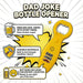 Dad Joke Bottle Opener | Funny Dad Jokes Gift for Dad | Fathers Day Gifts, Dad Birthday Gift from Daughter Son | Gag Gifts for Men, White Elephant Gifts for Adults